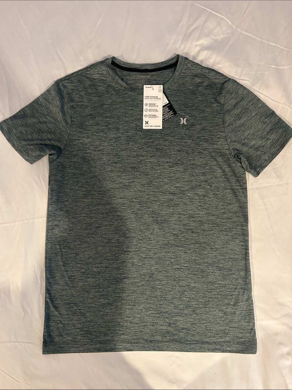 Hurley Men’s Heathered Charcoal Performance Tee